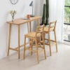 Bar stool Nordic Furniture Cheap Supplier Rustic Classic High Chair Modern Fabric Wooden Bar Stool with Back