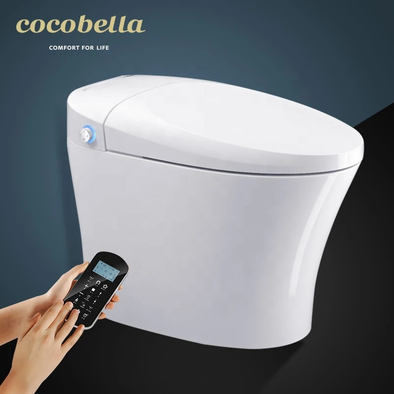 Bathroom auto wc automatic washing and drying sanitary flush sensor bidet toilet s-trap smart intelligent toilet bowl