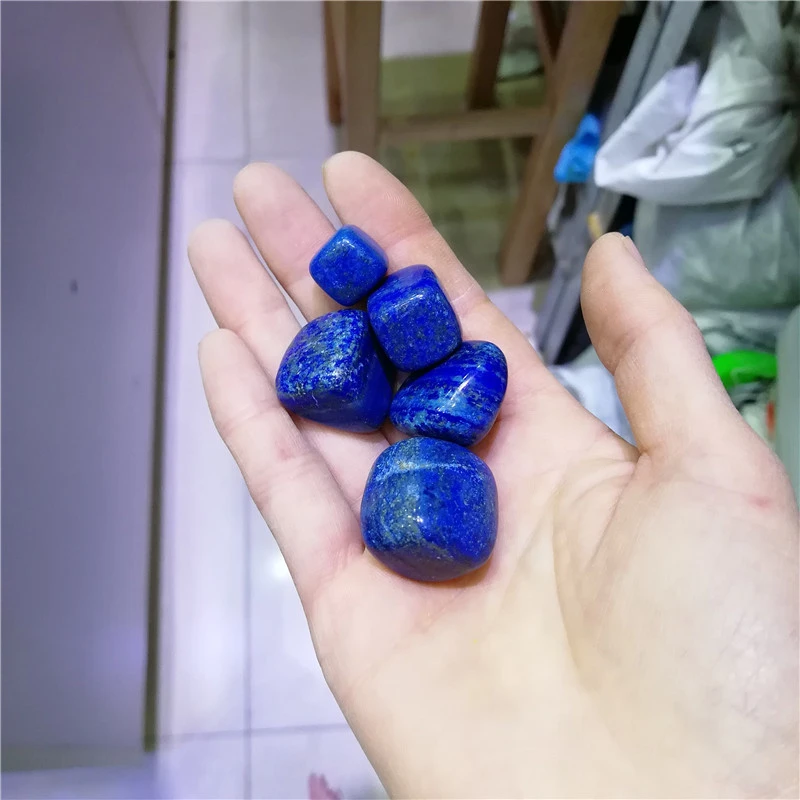 Beautiful natural blue Lapis raw quartz tumbled stones  for wholesale
