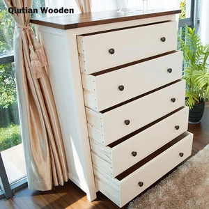 Bedroom chest with many drawers wooden furniture cabinets Mediterranean style