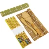 Beginner Sushi Making Set Rolling Mats Chopsticks Paddle Spreader Bamboo Sushi Mold