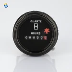 Best price AC DC 24V 12V 36V Auto parts Auto mobile Fuel Excavator Hour meter Gauge LY-748