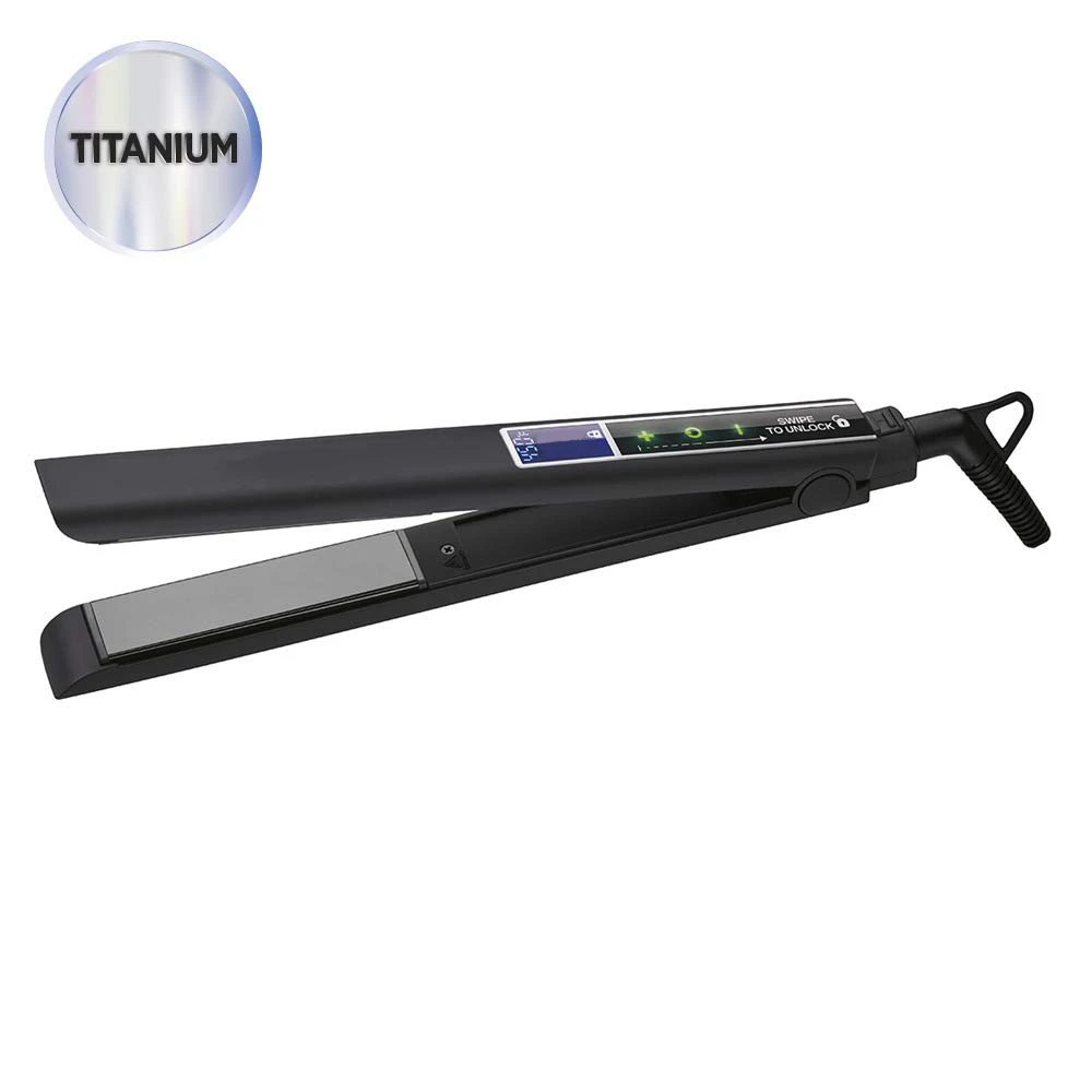 Best Private Label Wide Plate Titanium Permanent Flat Irons Fast Heating 1 inch Hair Straightener
