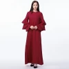 Best Selling Muslim Dress Abaya Clothing 5 Colors  polyester Islamic Clothing Abaya
