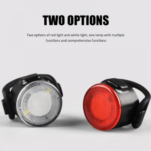 Bike Rear Lights Mini LED Bicycle Tail Helmet Backpack Lights Usb Chargeable IPX6 Waterproof Safety Warning Cycling Light