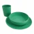 Import 100% Biodegradable PLA bamboo fiber dinnerware party tableware set from China