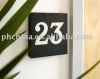 Black Acrylic Door Sign,Acrylic Door Plate,Black Plasic Sign Board
