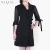 Import Black Chiffon sleeve Career Dresses Short Sleeves Bow decoration suit style Dress from China