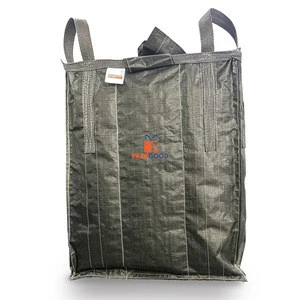 Black Color FIBC Bulk Bag Jumbo Bag Thick Big Bag 100% PP OEM Customized Item