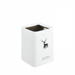 Black Color Pattern Mini Plastic Square Shaped Recycle PP Bin Waste Bin