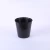 Import Black round plastic home garden stackable plant nursery flower pot from China