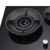 Black tempered glass 3 burner gas hob gas cooker stove gas cooktops with high quality
