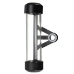 Black Waterproof Motorcycle Motorbike Tube Tax Disc Cylindrical Holder Frame Real Motorcycle Accessories free Shipping