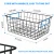 Import Black Wire Storage Baskets for Organizing Food Metal Wire Kitchen Basket Sturdiness Basket Organizer for Kitchen from China