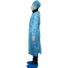 Blue PP+PE laminated safety ppe isolation gowns
