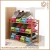 Import blue/pink/green  plastic joint shoe rack waterproof shoe cabinet shoe slot space saver from China