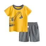 Branded Kids Clothes Boys 100% Cotton Knitted Childrens Clothes Sets