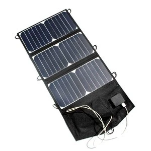 BUHESHUI 21W Foldable Solar Panel Charger For iphone Solar Battery Charger Dual USB Sunpower Panel High Quality