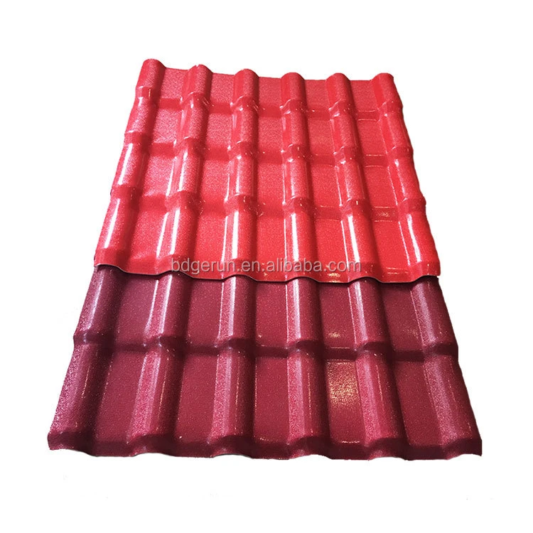 Building materials ASA plastic pvc roof tile/synthetic resin roof tile