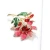 Import bulk pink enamel artificial flower red rhinestone stone brooch pin from China