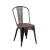 Import Cafe Shop Restaurant Industrial Rustic Metal Tolix Chair with wood seat from China