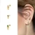 Import CANNER 2021 New Arrival Mini Small Tassel Zircon Fancy S925 Sterling Silver Jewelry Piericng Earrings from China