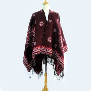 cape shawl poncho fur cape