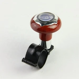 Car Steering Wheel Power Handel Ball Hand Control Power Handle Grip Spinner Knob Turning Helper Black