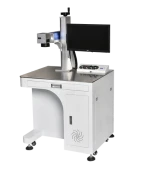 Carbon dioxide laser marking machine pencil bamboo wood acrylic co2 engraving machine leather plastic lettering machine