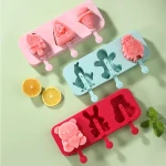 Cartoon Silicone Ice Cream makers Reusable Popsicle Mould DIY Ice molds Pop ice cream mold