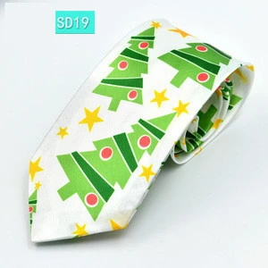Cheap Digital Print Polyester Christmas Funny Ties