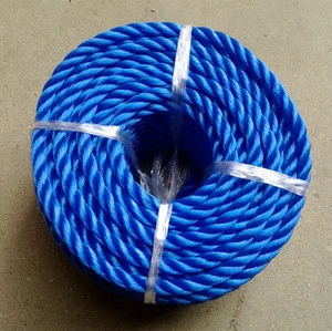cheap price 100% new virgin 3 strands twisted PE nylon fishing rope FOR  Dubai