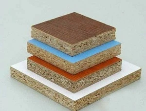 Cheap price 18mm melamine coated particle board plain flakeboards manufacturer