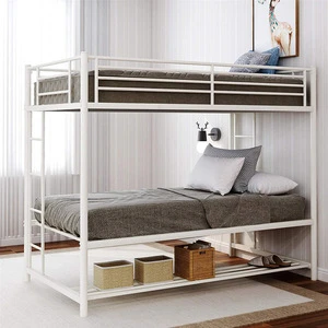 cheap price white color full over full bunk bed