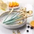 Import Cheap Wholesale gold and grenn cutlery set  Flatware Set Stainless Steel Cutlery from China