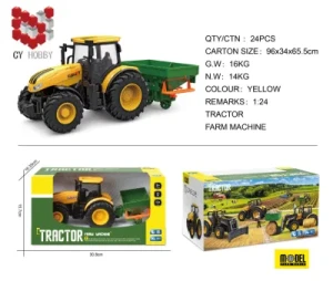 Children Toys Inertia Farmer Spreader Truck Plastic Lawn Model Toy
