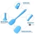Import China Best Personalized Solid Cake Baking Tools Silicone Mixing Cream Colorful Flexible Butter Scraper Spatula Cake Tool from China