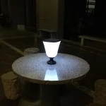 China factory high quality waterproof solar power pillar lights 1w 3.7v energy saving outdoor walkway path decoration led light