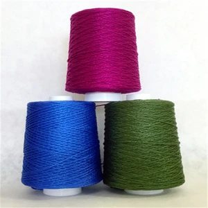 China Factory Price and  recycle colored cotton yarn for knitting