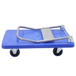 China factory sales load 150 kg  plastic platform trolley truck hand truck for industry