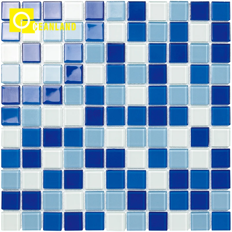 china low price swimming pool bathroom crystal mosaic