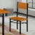 Import china made modern wood fast food tanble and chair in dubai restaurant from China