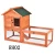 Import China manufacturer custom 2 story double large outdoor garden wooden pet bunny rabbit house cage hutch from China