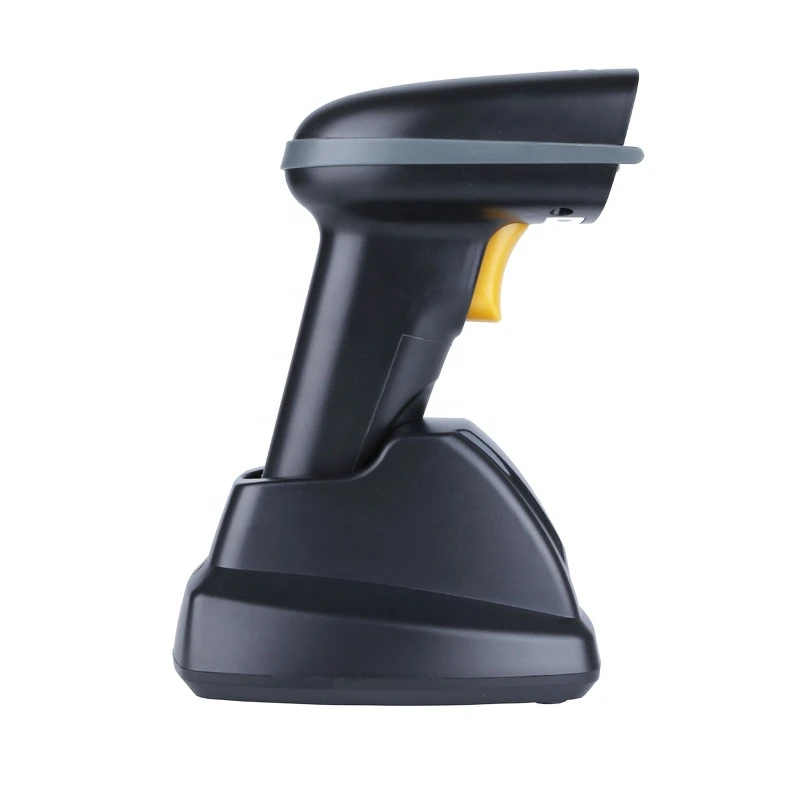 China Supplier 1d Supermarket Rugged Handheld Laser Customized Wireless Commercial Barcode Scanner With Charge Base