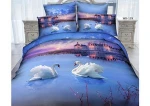 China Supplier Cotton 3D Custom Printed Bedding Set