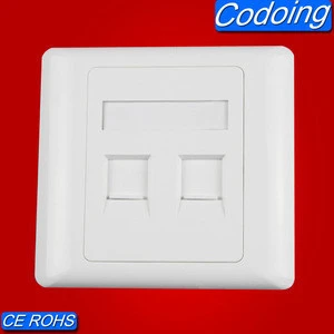 China Supplier High Quality Faceplate Fit for RJ45 keystone jack outlet plate