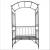 Import China Supplier Metal Outdoor Garden Arbor Arch With Bench Seat from China