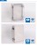Import China supplier Outdoor/Underway Electric Plastic ABS PC Junction Box with Hinged transparent /clear Lid CE ROHS from China
