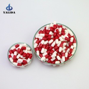 china supplier separated edible empty capsules shaoxing red /white size 3#