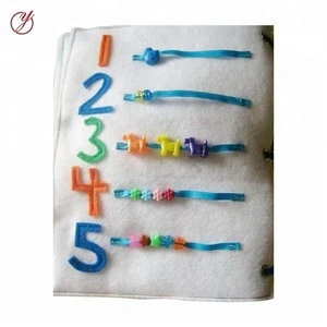 China supply educational toys spanish fabric memory book baby